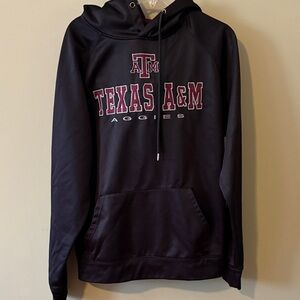 Texas A&M Aggies Black Hoodie with Maroon Logo